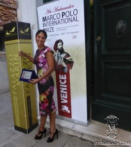 Michaela de Luxe mit dem Marco Polo Preis 2015.